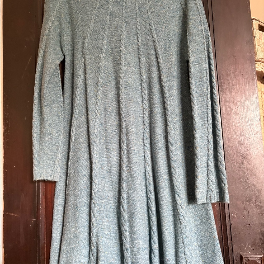 Sundance Green Ribbed Long Sleeve Sweater Dress - Picture 4 of 6